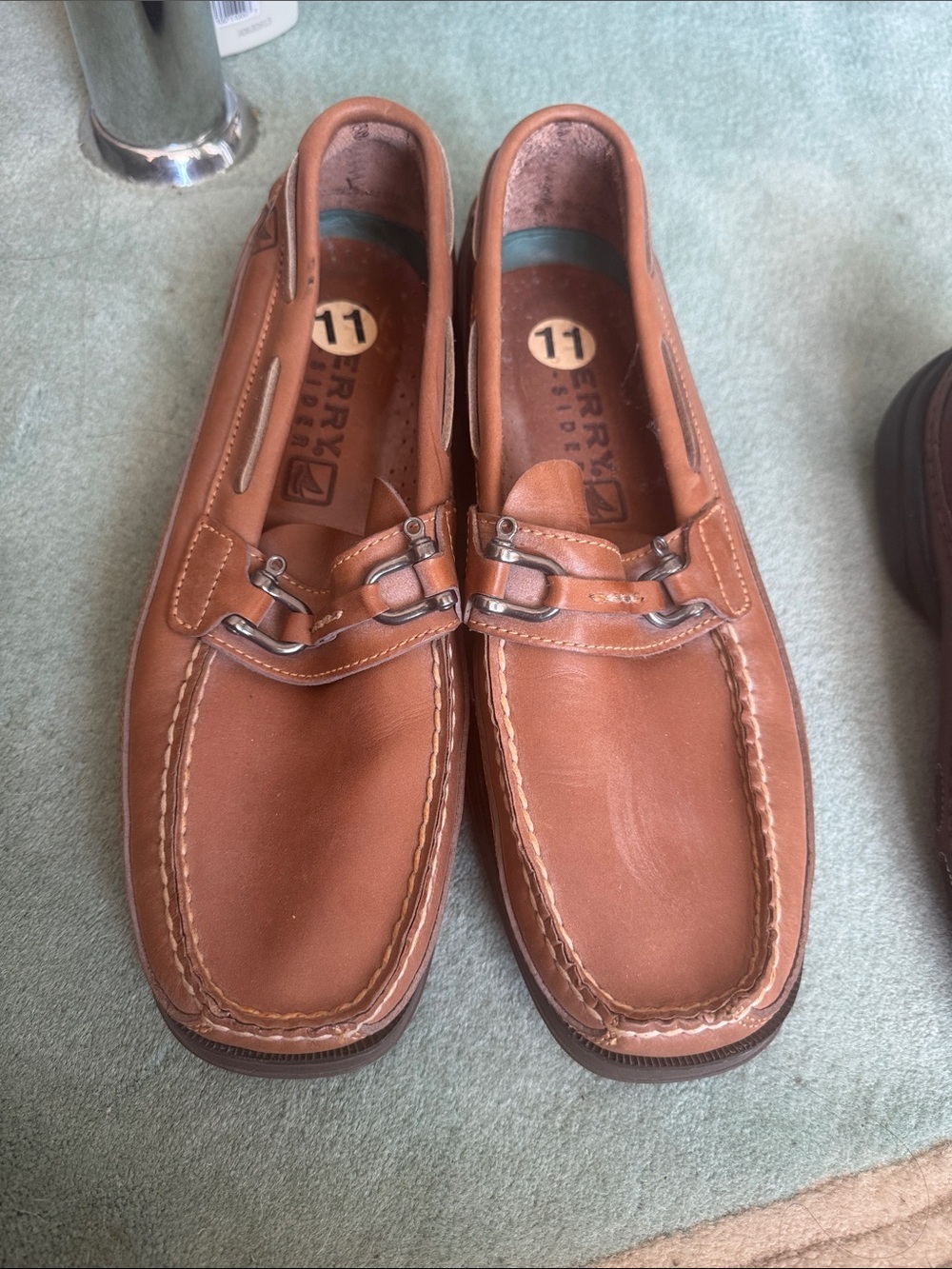 Sperry Men's Cognac Leather Bit Loafers